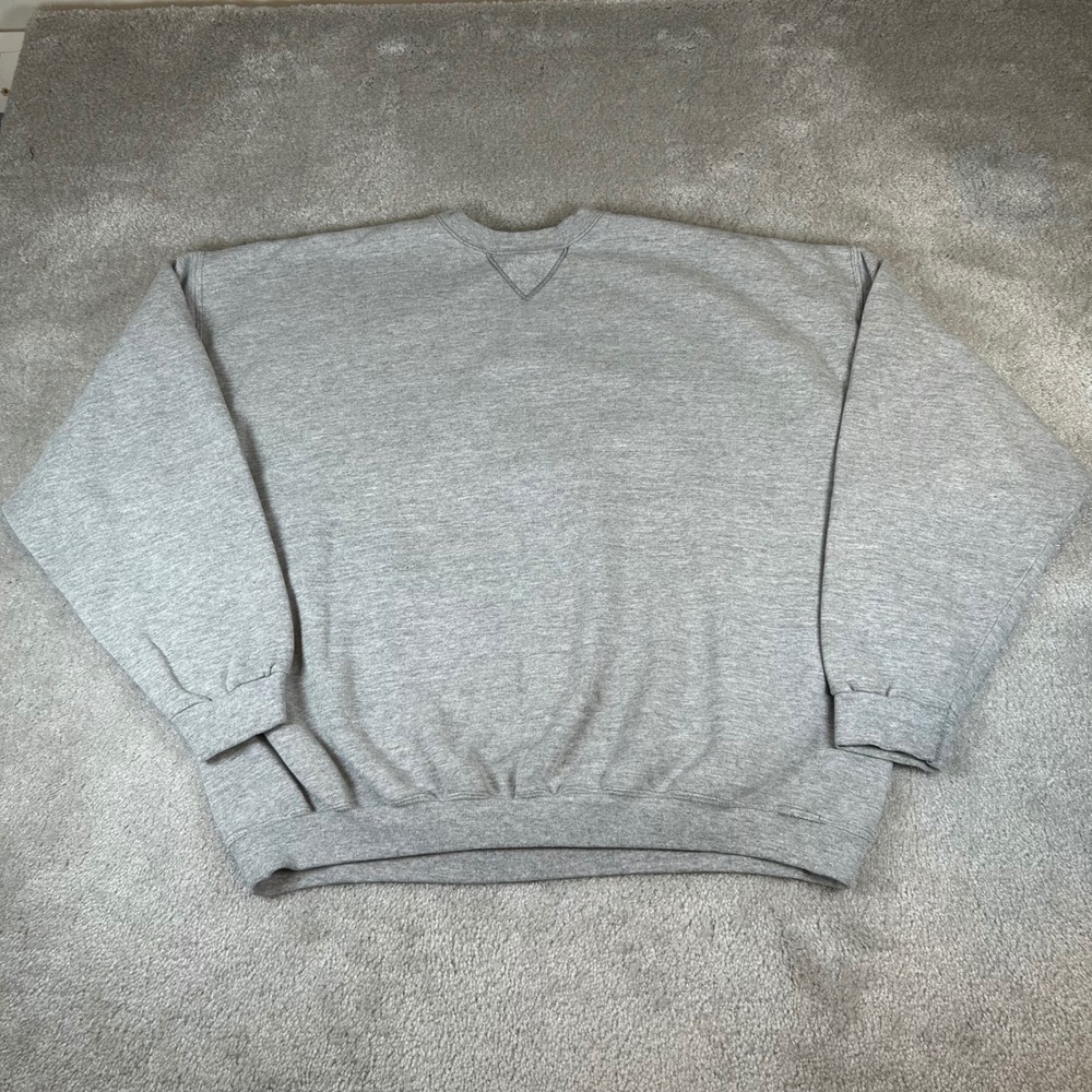 Vintage 90s Tultex Crewneck Sweatshirt Mens XL Gray Athletic Weight V-Stitch USA